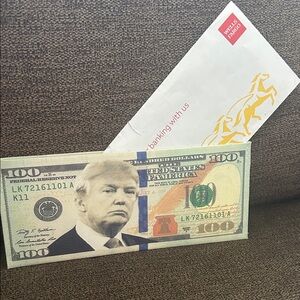 Novelty $100 Bill Wallet